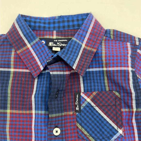 Ben Sherman Boys Button Up Plaid Shirt 2T - Picture 5 of 5